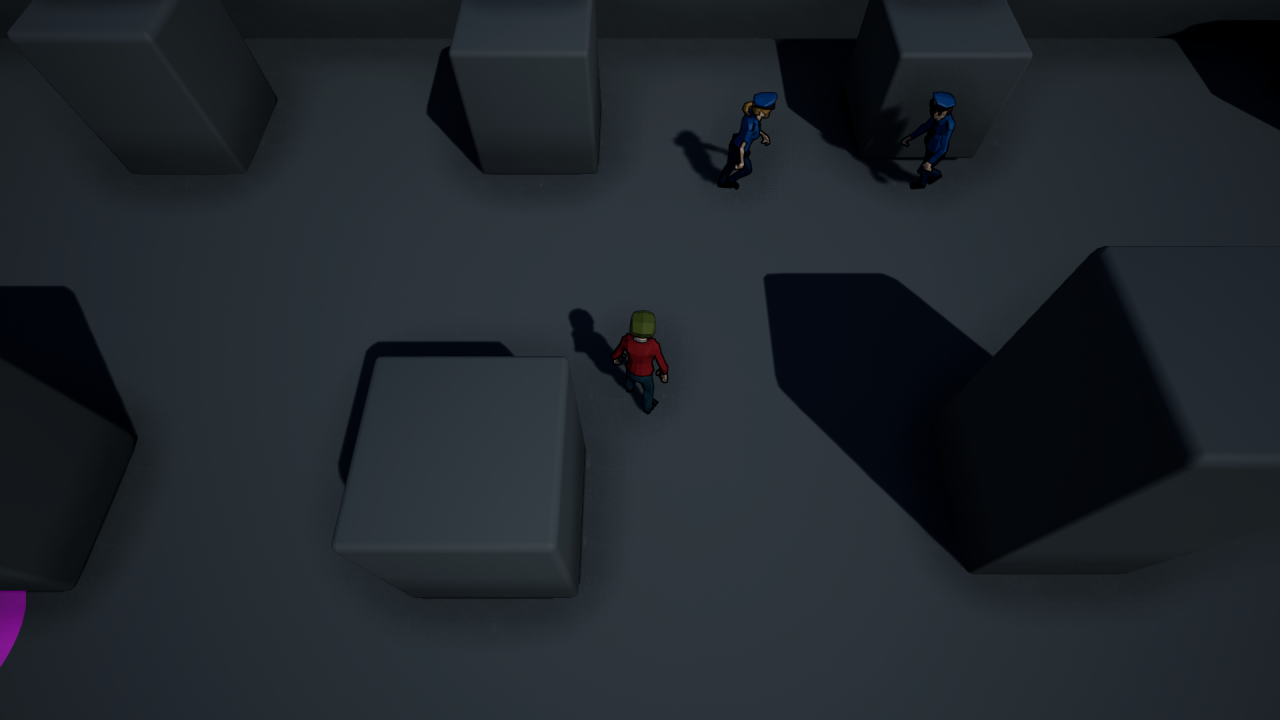 making it dark (night time).