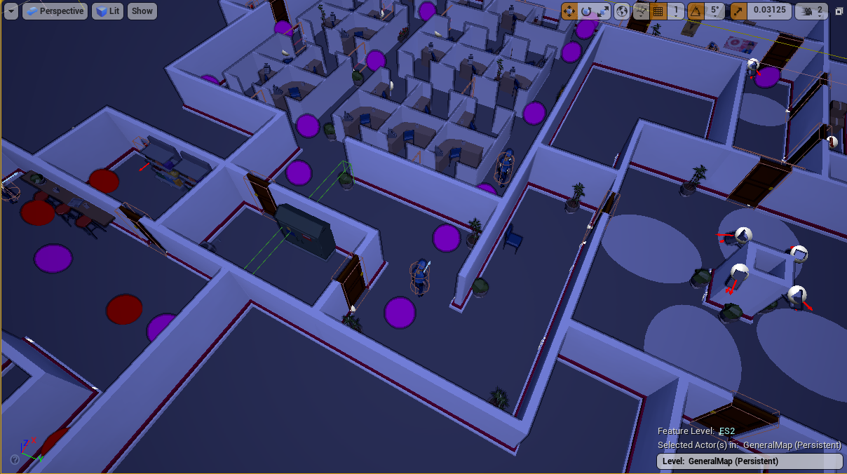 Adding details once the level is done it's important.